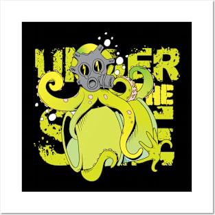 Under The Sea - Radioactive Octopus Posters and Art